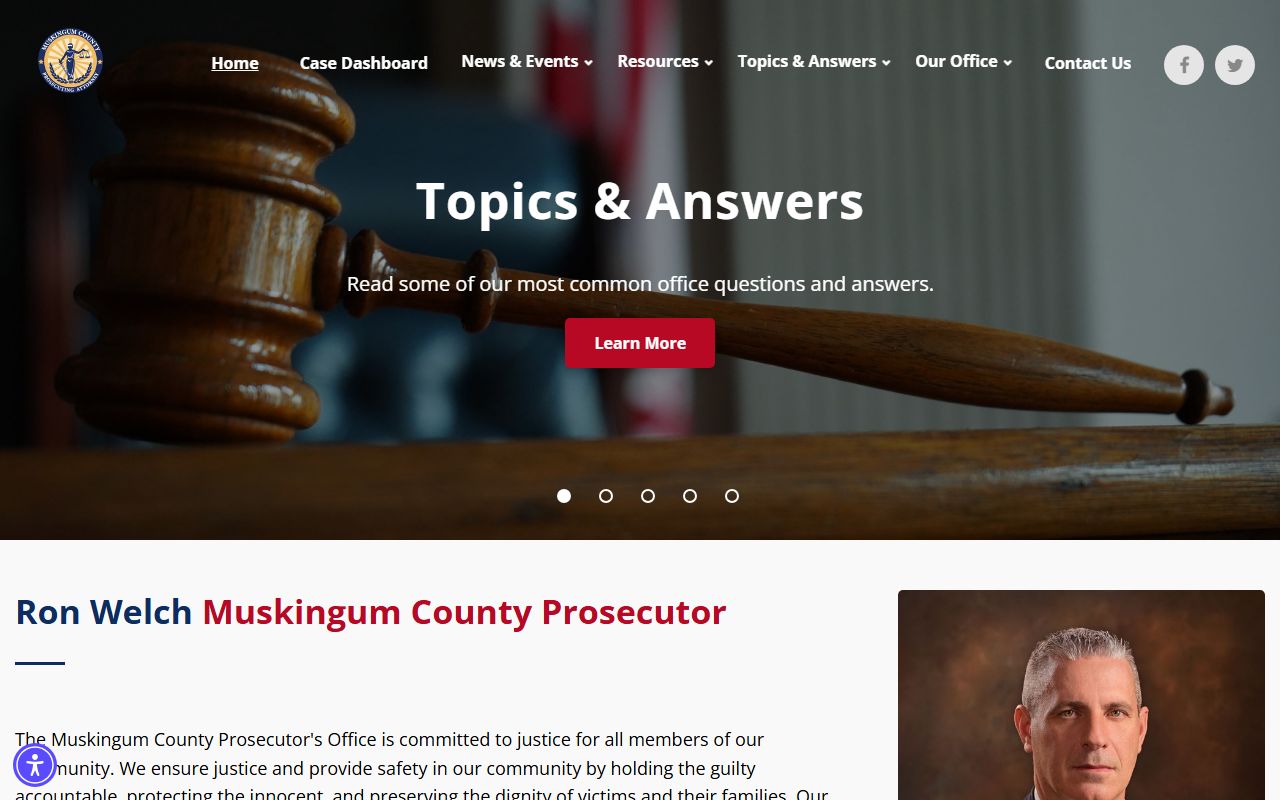 Muskingum County prosecutor court records after arrest